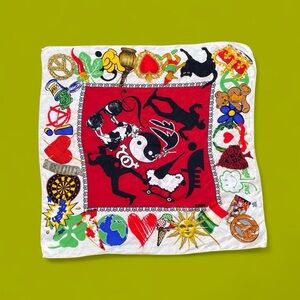 Vintage 90s Moschino Silk Scarf